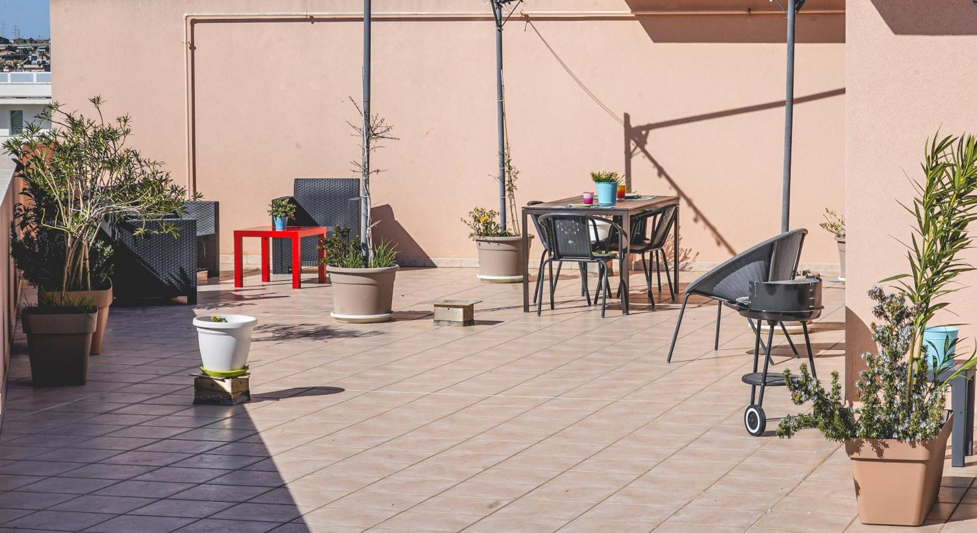 شقة Attico Terrazza Cielomare Seaview بوزالو المظهر الخارجي الصورة